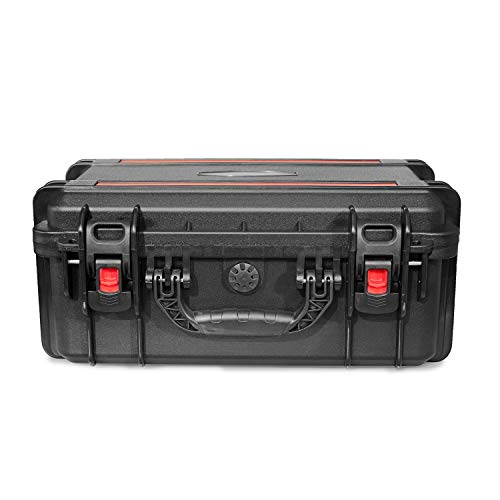 Waterproof Hard Shell Case with DIY Customizable Foam Insert 19 x 14 x 8in - color: Black