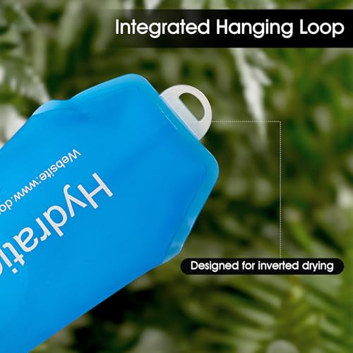 GUYI GYGYL Soft Flask, Collapsible Water Bottle for Sports, 500ml Blue 2pcs - color: 2Pcs 500ml Blue