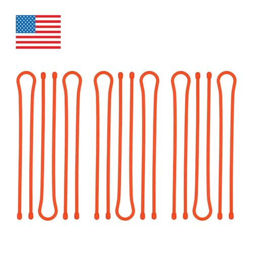 Nite Ize Gear Tie Original Reusable Rubber Twist Tie - Strong Bendable Wire for Indoor & Outdoor Use - Durable Rubber Exterior - Waterproof, UV-Resistant & Flexible Organizer - 24 inch (3 Pack)