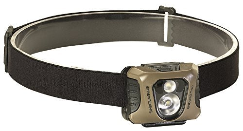 Streamlight 61425 Enduro Pro 200-Lumen Headlamp, Coyote | 200 lumens; elastic head strap; multi-mode lighting; IPX-rated water resistant; impact-resistance tested - color: Coyote, style: Clear Retail Packaging