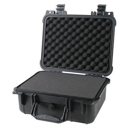 multicomp PRO Large and Medium Size Weatherproof Equipment Cases, made of Polypropylene Plastic, Black with Foam Insert (13.5" X 11.5" X 6" (L x W x H)) - size: 13.5" X 11.5" X 6" (L x W x H) (BLACK)