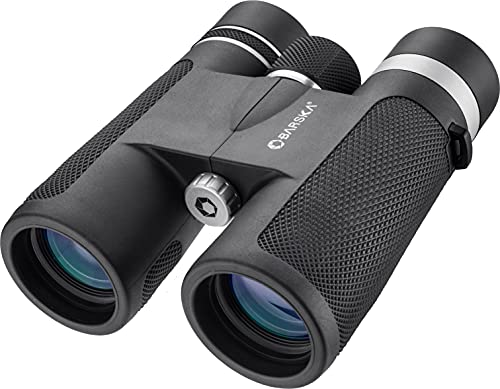 Barska Lucid View Compact Binoculars - Roof Prisms, Fully Coated Optics, Center Focus, Rubber Armor Grip – Lightweight for Hiking, Bird Watching, Travel - size: 10x42