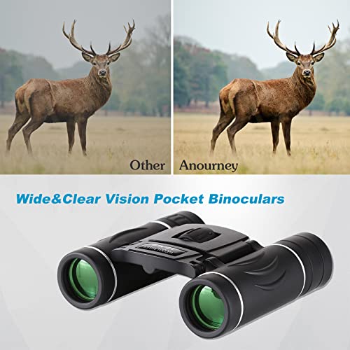 8x21 Mini Binoculars, Portable Compact Binoculars for Adults Kids | Compact Binoculars, Suitable for Bird Watching, Hunting, Travel, Sporting Events and Theater - size: 8X21