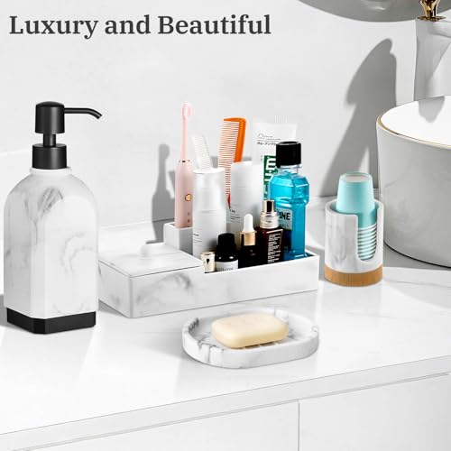 Luxspire Oval Soap Dish, Raised Bar Holder with Drainage, Gravel White - color: Gravel White