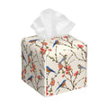 Tissue Box Holder Bird on Blossoming Branch Square Leather Tissue Box Cover Modern Cube Facial Paper Cover Case for Bathroom Vanity Countertop Night Stands Tabletop - color: Bird on Blossoming Branch