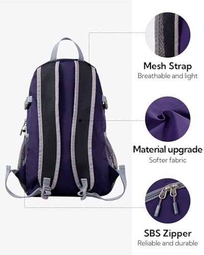 WATERFLY Small Lightweight Packable Backpack: 20l Ultra Light Foldable Travel Hiking Camping Daypack Day Pack for Man Woman | 20L,Recycled nylon material,Multi-compartment storage,Water-resistant,Everyday carry,Ultra Light Foldable Travel Day Pack - color