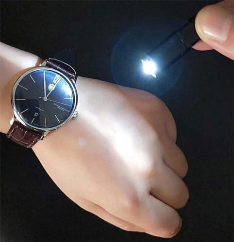 e1 Smallest Keychain Flashlight Micro Tiny Mini Keychain Light Long-Lasting Safety Light for Everyday Carry Emergencies Outdoor Dog Walking Hiking Camping Nice Gift for Parents Kids - color: Black*2pcs