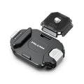 FALCAM F38 Backpack Camera Clip V2 with Plate | Arca-Swiss Quick Release, 30kg/66lb Heavy Load, Dyneema Safety Strap, Belt & Strap Mount for DSLR Action Mirrorless – Black - size: Clip with Plate