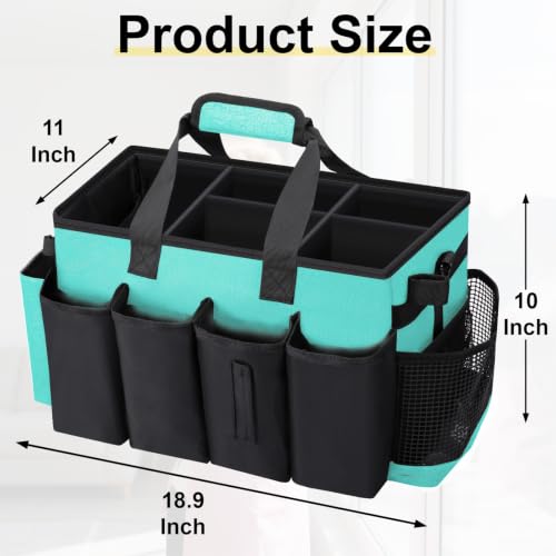 Wearable Large Cleaning Caddy Bag for Housekeepers (Lakeblue) - color: Lakeblue, size: Cleaning Bag