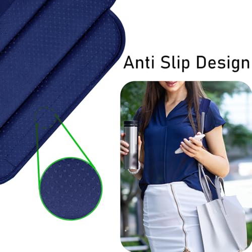 ZINZ Universal Shoulder Pad with Ultra Thick Cushion for Bag Luggage Bag Crossbody, Plus Long & Anti-Slip & Breathable,Blue - color: Blue