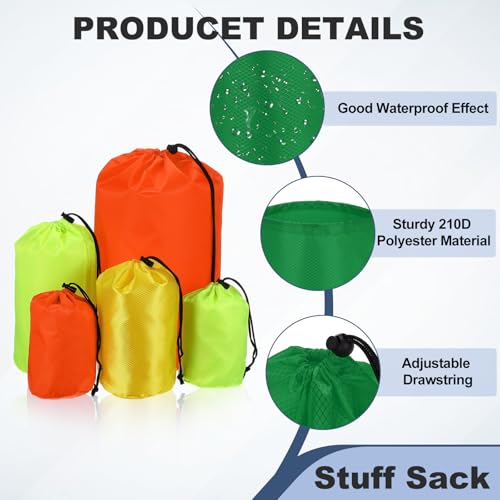 Drawstring Bag with Toggle Cinch Sack and Ditty Pouch Durable Ditty - color: Dark Green, size: Medium
