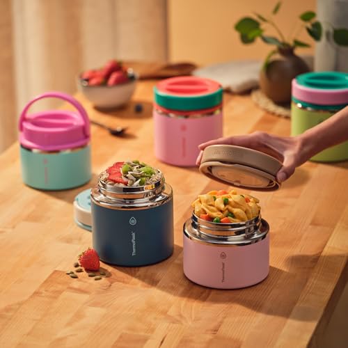 ThermoFlask Insulated Food Jar with Leakproof Lid (20 oz, Desert Bloom) - Stainless Steel Food Containers for Hot & Cold Meals, Lunch, Soup & Snacks - color: Desert Bloom, size: 20 oz