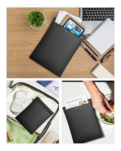 IPX8 Waterproof Document Bag: 15.3x11.8" Zipper Pouch
