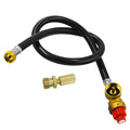 MENSI Portable Camping Stove Replacement Propane Butane Regulator with 27.5” Hose with Thread Converter Fits for 𝐆𝐚𝐬 𝐎𝐧𝐞 𝐆𝐒-𝟑𝟒𝟎𝟎𝐏 𝐏𝐨𝐫𝐭𝐚𝐛𝐥𝐞 𝐒𝐭𝐨𝐯𝐞 - size: 27.5" Hose with Adapter Kits