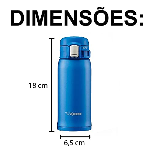 Zojirushi SM-SD36AM Stainless Steel Mug, 12-Ounce, Matte Blue - color: Matte Blue, style: 12-Ounce