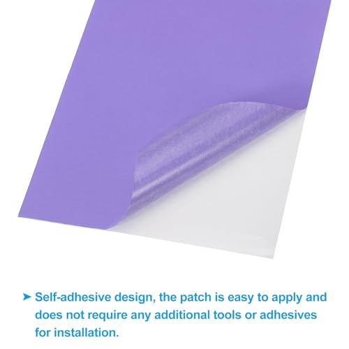 PATIKIL Down Jacket Repair Patch 6" x 8", 10 Pack Self Adhesive Nylon Fabric Patch for Tent Clothes Outdoor Camping Gear, Purple - color: Purple