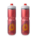 HydraPak Polar Surge Insulated Bike Water Bottle (24oz, Ascent Red) - color: Ascent Red, style: 24oz/700ml