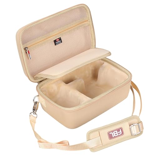 FBLFOBELI EVA Camera Case for Canon EOS Rebel T7/T8i/T5/R50/R100 | Hard EVA Shell, Shockproof & Water-Resistant, Custom Molded Interior, Detachable Shoulder Strap, Travel Storage Bag, Khaki - color: Khaki