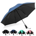G4Free 46 Inch Inverted Umbrella Windproof Travel Umbrella for Rain & Sun | Black Coating UV Protection, Strong 8 Ribs, Auto Open/Close, Reverse Folding Umbrella with Non-Slip Grip, Fits Car & Backpack - color: Blue