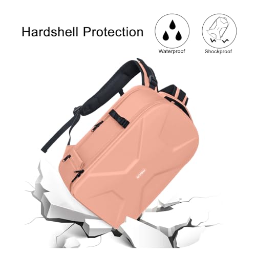 MOSISO Camera Backpack, DSLR/SLR/Mirrorless Photography Camera Bag - color: Salmon Pink