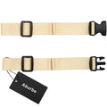 Backpack Chest Strap, Universal Add on Adjustable Sternum Strap, Chest Belt Replacement, with Heavy Duty Quick Release Buckle Clip, for Travel, Hiking, Camping, School - color: Beige