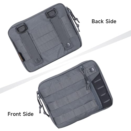 EXCELLENT ELITE SPANKER Molle Admin Pouch Tactical EDC EMT Utility Tool Pouch Medical Organizer Bag Modular Pouches Waist Pouch - color: Grey
