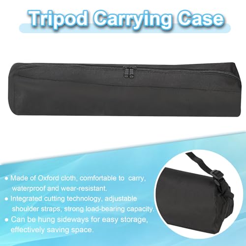 PATIKIL 20.47"x3.54" Tripod Carrying Case, 1Pack Oxford Cloth Padded Tripod Bag with Handles for Light Stands Tripod Photography Accessories, Black - size: 20.47"x3.54"