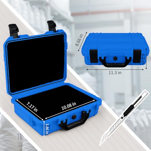 Relaxweex 11.3 x 8.7 x 4.2 Inch Hard Case, Grid Shell, Blue - color: Blue, size: 11.3 x 8.7 x 4.2 Inch, style: Grid Shell