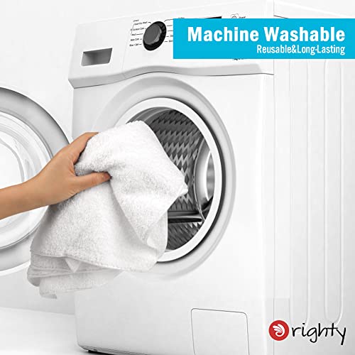 Orighty 12-Pack White Hand Towels - Quick Drying & Absorbent Microfiber Gym Towels 16x28 inches - Lightweight & Thin White Yoga Towels - Multi-Purpose Camping Towels for SPA, Hotel & Bathroom | Quick Drying & Absorbent, Lightweight & Thin White Yoga Towel