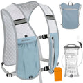 Running Vest Hydration Backpack for Men Women, Lightweight Breathable Hydration Packs, Adjustable Chest Straps Daypack, Reflective Water Running Vest for Marathon, Trail, Hiking, Cycling - color: Blue