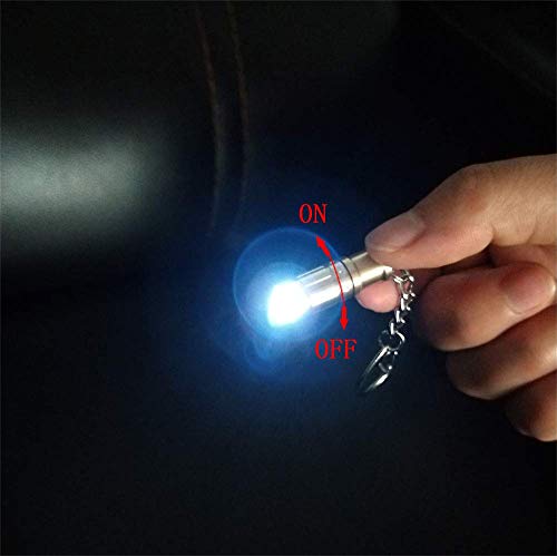 e1 The World's Smallest Flashlight Micro Tiny Mini Keychain Light Long-Lasting Safety Light for Everyday Carry Emergencies Outdoor Dog Walking Hiking Camping Nice Gift for Parents and Kids. - color: White