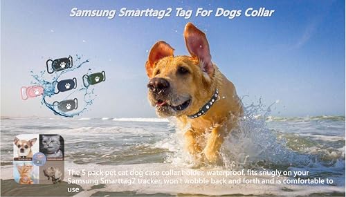 Silicone Holder for Samsung Galaxy SmartTag 2 for Dog Collar (5 Packs)