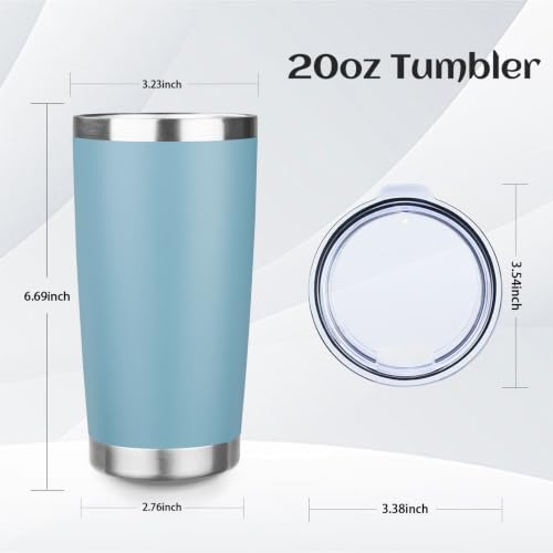 StarSpeed 20oz Stainless Steel Travel Coffee Tumbler,Maya Blue - color: Maya Blue