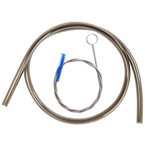 J.CARP High Flow Replacement Tube, with Tube Cleaner Brush, for Hydration Reservoirs - color: Grey Tube with Long Brush