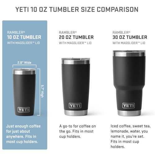 YETI Rambler 10 oz Tumbler, Stainless Steel, Vacuum Insulated with MagSlider Lid, Beekeeper - color: Beekeeper