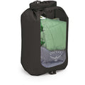 Osprey Waterproof Dry Sack with Window - color: Black, size: 12L