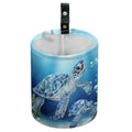 Ocean Turtle Car Trash Can Waterproof Car Garbage Can Car Seat Back Hanging Trash Bag Portable Camping Garbage Bin Storage Bag Collapsible Trash Container for Car Kitchen 5.9 x 7.3 in - color: Turtle ocean