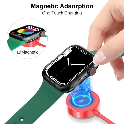 2026 Upgraded Magnetic Fast Charging Cable for Apple Watch Charger - color: Red, size: 1.0M