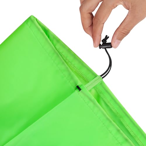 PALTERWEAR Drawstring Bag with Toggle - Nylon Cinch and Ditty Pouch Six-Pack (Green, 7 x 9 Inch, Set of 6) - color: Green, size: 7 x 9 Inch