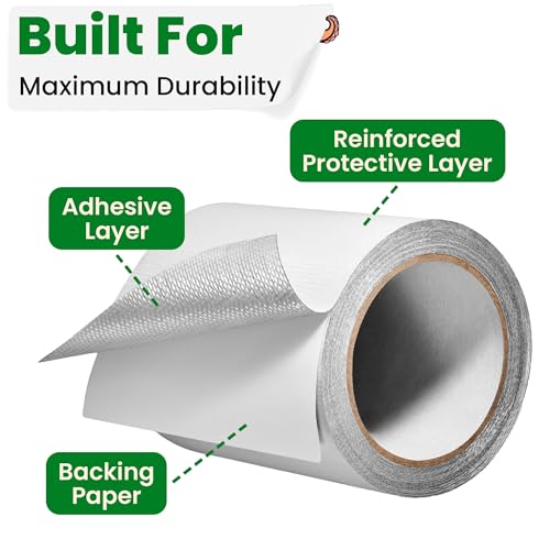 ECOHomes Awning, Tent & Canvas Repair Tape (White, 3 Inch x 30 Feet) - color: White, size: 3 Inch By 30 FT