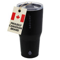 GROSCHE Yukon Triple Insulated Coffee Travel Mug with Lid - 30 oz Black - color: Black, size: 30 Ounces