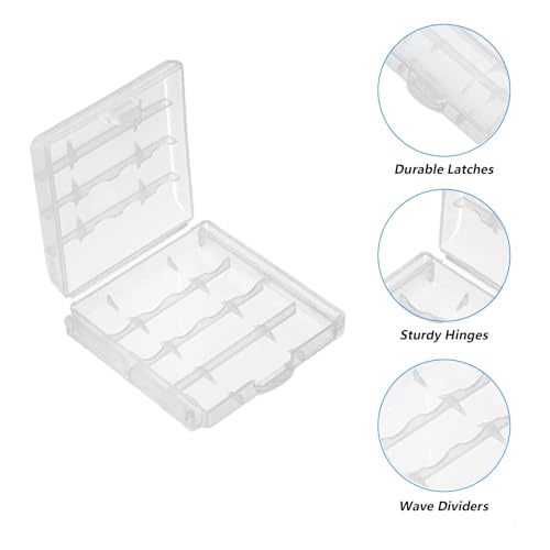 6pcs AAA Battery Storage Case Holder Box AA Battery Storage Case