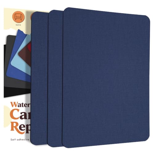 Canvas Repair Patch, Self Adhesive Waterproof 9x11in, Dark Blue - color: Dark Blue