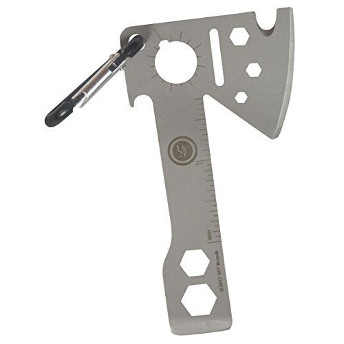 UST Tool-a-Long Multi-Tool Carabiners with Durable, Compact Stainless Steel Construction for Hiking, Kayaking, Camping, Travel and Outdoor Survival - style: Hatchet