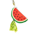Convenient Dog Poop Bag Holder Leash Attachment with Zipper Case for Potty Bags - Trash Bag Carrier Accessory Dispenser for Poo Bags,Watermelon,Medium | Zippered case keeps potty bags secure and easy to access; convenient leash attachment and trash bag ca