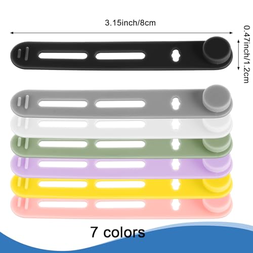 Tellegloww 42 Cable Ties Cord Organizer,Multicolor,3.15 Inch - color: Multicolor, size: 3.15 Inch