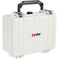 Eylar Protective Camera Hard Case Water & Shock Proof w/Foam, TSA Standards 9.12 inch 7.56 inch 4.37 inch (White) - color: White
