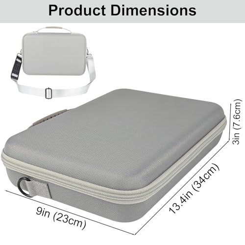Barber Bag Clipper Case, Barber Carrying Case Organizer Box-Grey | Adjustable Shoulder Strap, Mens Barber Accessories Bag for Clippers and Supplies, Hard Travel Case for Hair Cutting Grooming - color: Grey