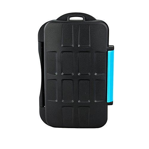 JJC MC-2 Waterproof Holder Storage Memory Card Case for 4PCS CompactFlash(CF) 8PCS SecureDigital(SD)