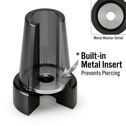 4-Pack Cane Tips, 9/16 Inch (15mm) Rubber Replacement Tips